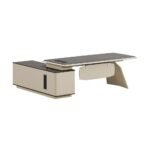 Apex Modern Executive Desk with Integrated Side Return