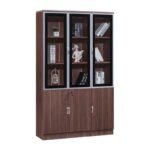 3 Door Office Filling Cabinet Brown Color Finish