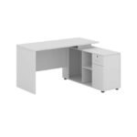 Executive Office Desk White-Side Storage - Image 2