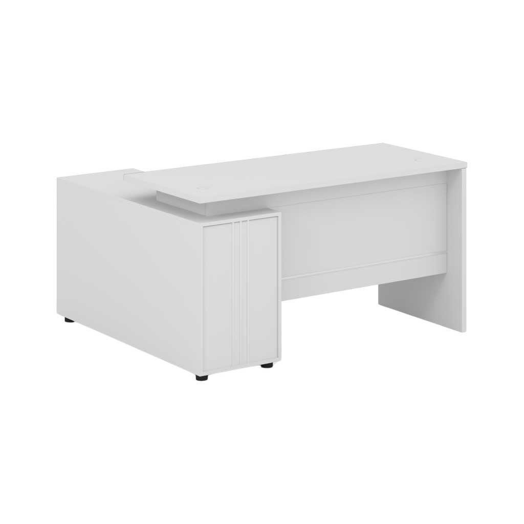 7987699.jpg Executive Office Desk White-Side Storage - Image 1