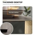 Luxury Modern Executive Desk with Integrated Storage Cabinet - Image 5