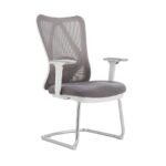 Comfort Plus White Mesh Visitor Chair - Image 3