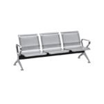 3 seater waiting airport chair with chrome finish